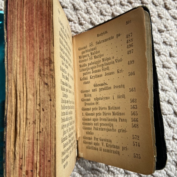 Antique 1926 Lithuanian Catholic Religious Prayer Book - Picture 8 of 8